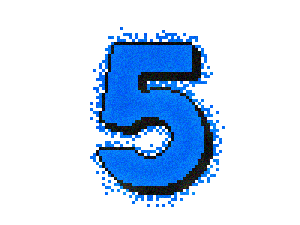 Number 5 Sticker by bentuber for iOS & Android | GIPHY
