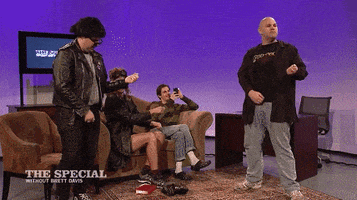 the special air guitar GIF by The Special Without Brett Davis
