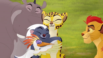 DR34M hug sweet lion guard GIF