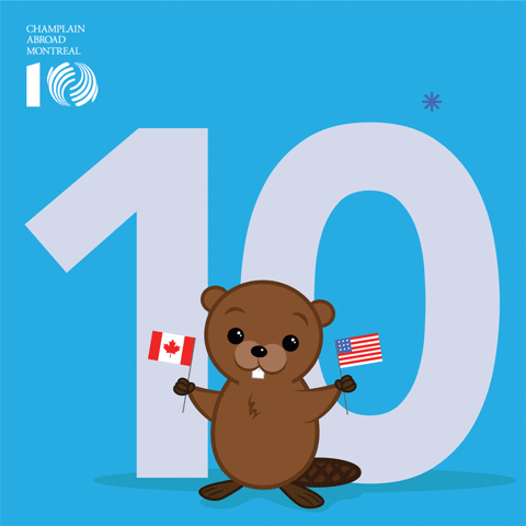 champlainedu champlain abroad montreal's 10th anniversary GIF
