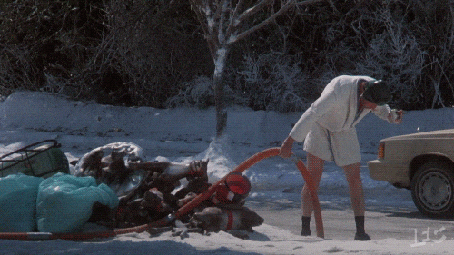 IFC christmas holiday vacation shit GIF