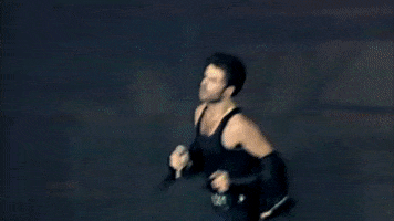 channel 4 running GIF by George Michael
