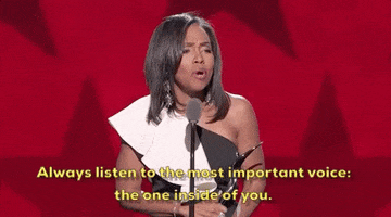 always listen to the most important voice the one inside of you GIF by Black Girls Rock