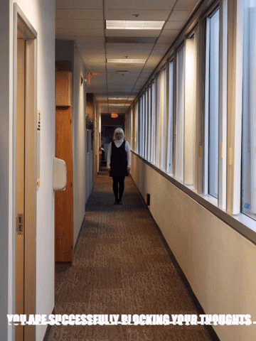 Danimaniac village of the damned evil child blocking thoughts GIF