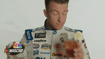 aj drinking GIF by NASCAR on NBC