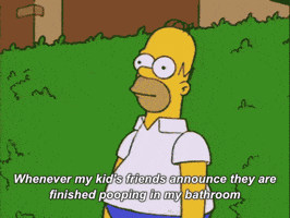 lisaferl awkward homer no thank you hedges GIF