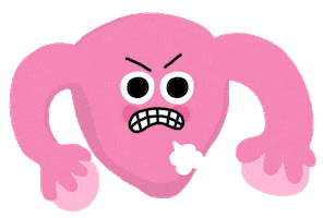 Angry Uterus Sticker by mrodilla