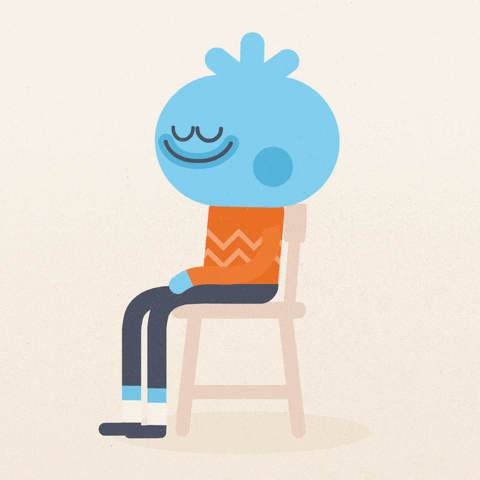 Character chair gif by headspace - find & share on giphy