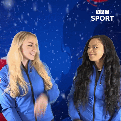 high five winter olympics GIF by BBC
