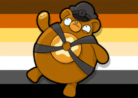 Teddy Bear Gay GIF by Phil Corbett