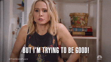 trying the good place GIF by NBC