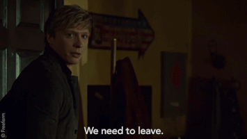 need to leave GIF by Shadowhunters
