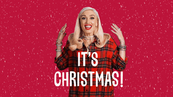 Christmas Reaction Gif GIF by Gwen Stefani