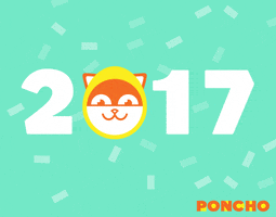 new year cat GIF by Poncho