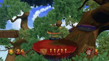 crash bandicoot jungle rollers bonus level GIF