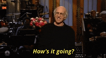 Hows It Going Larry David GIF by Saturday Night Live