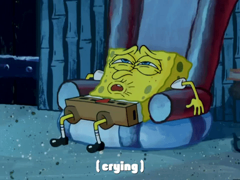 Sad Cry GIF by SpongeBob SquarePants - Find & Share on GIPHY