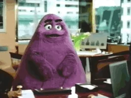 mcdonalds grimace GIF