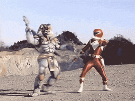 fight duel GIF by Power Rangers