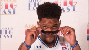 college basketball sunglasses GIF by BIG EAST Conference