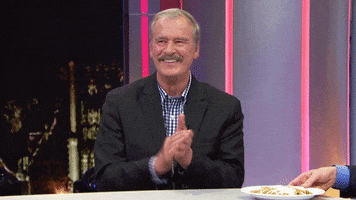 vicente fox clapping GIF by Team Coco