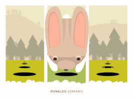 ronaldoserrano animation gif loop bunny GIF