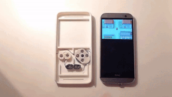 Gamerview gaming retro smartphone case GIF