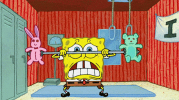 Lifting Weights GIF by SpongeBob SquarePants - Find & Share on GIPHY