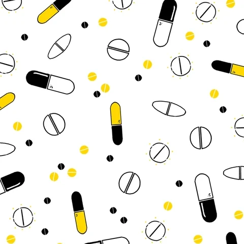 Pills GIF by Abbey Lossing