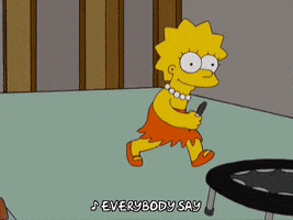 Jumping Lisa Simpson GIF by The Simpsons