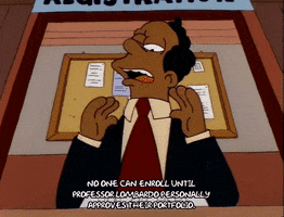 Season 2 Professor Lombardo GIF by The Simpsons