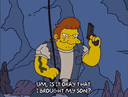 Speaking Season 17 GIF by The Simpsons