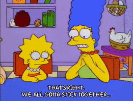 marge simpson sticker together GIF