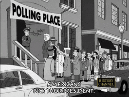 the simpsons casting ballots GIF
