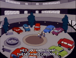 Season 2 Car Showroom GIF by The Simpsons