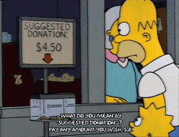 Image result for homer suggested donation