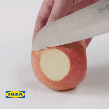 apple satisfying GIF by IKEA Nederland