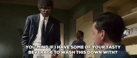 thirsty pulp fiction GIF