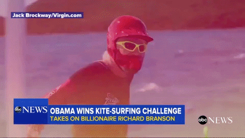 president obama surfing