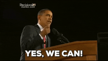 yes we can GIF by Obama