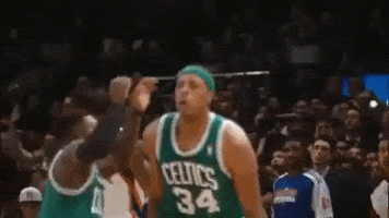 Excited Boston Celtics GIF by NBA