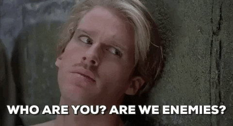 Cary Elwes Are We Enemies GIF by filmeditor - Find & Share on GIPHY