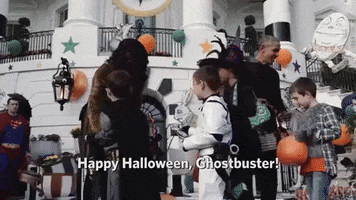 ghostbuster happy halloween gohstbusters GIF by Obama