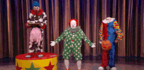 teamcoco creepy clown clowns butterscotch the clown GIF