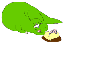 Shadowy dino father GIF