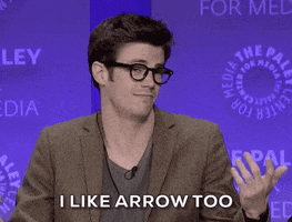 the flash shrug GIF by The Paley Center for Media