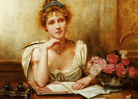 writing letter GIF by Nationalmuseet