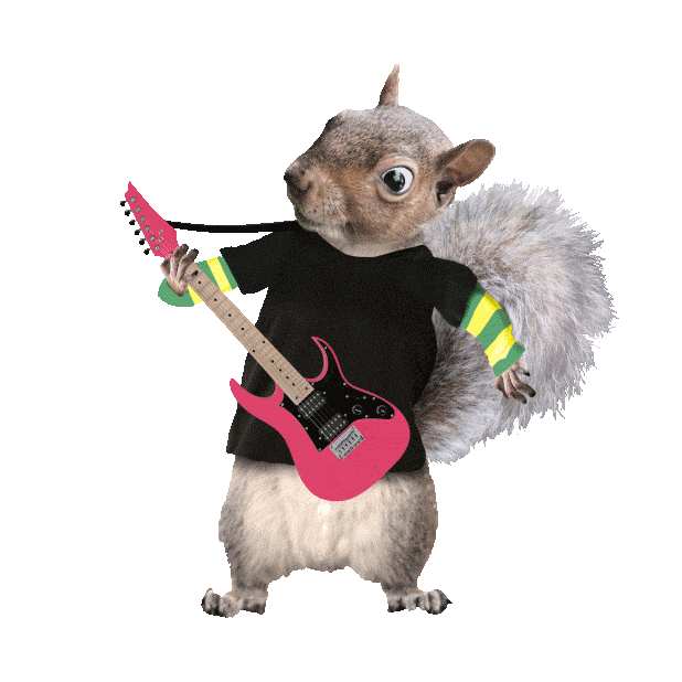 Rock Out Party Animals Sticker by Chris Timmons for iOS & Android | GIPHY