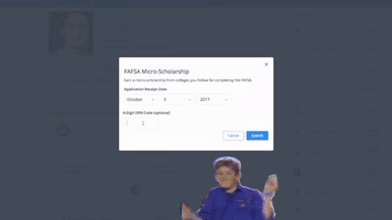 raiseme college high school scholarships fafsa GIF