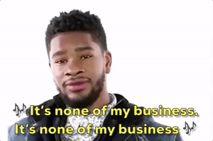 Black Guy None Of My Business GIF
